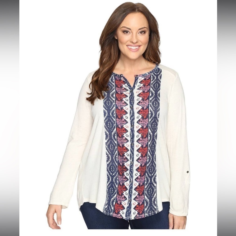 Lucky Brand NWT size small boho pheasant embroidered
